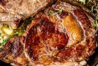 Crispy Seared Ribeye Perfection