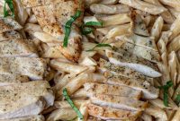 Parmesan Chicken Pasta with Garlic Cream Sauce
