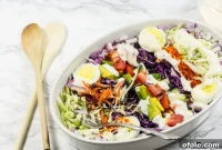 Cameroonian Vegetable Salad with Homemade Cream