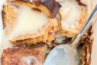 Golden Challah Bread Pudding