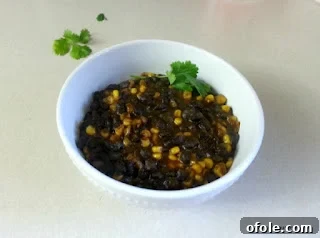 Close-up of Corn Chaff ingredients ready for cooking