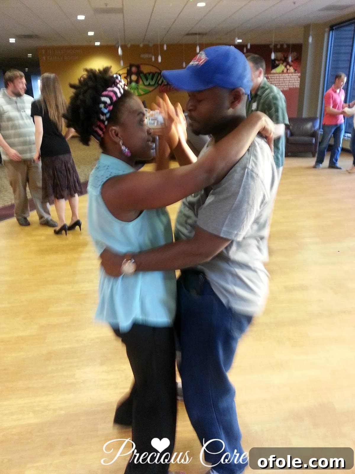 Finding Our Rhythm as a Couple Another photo of the author and Mr. N dancing.