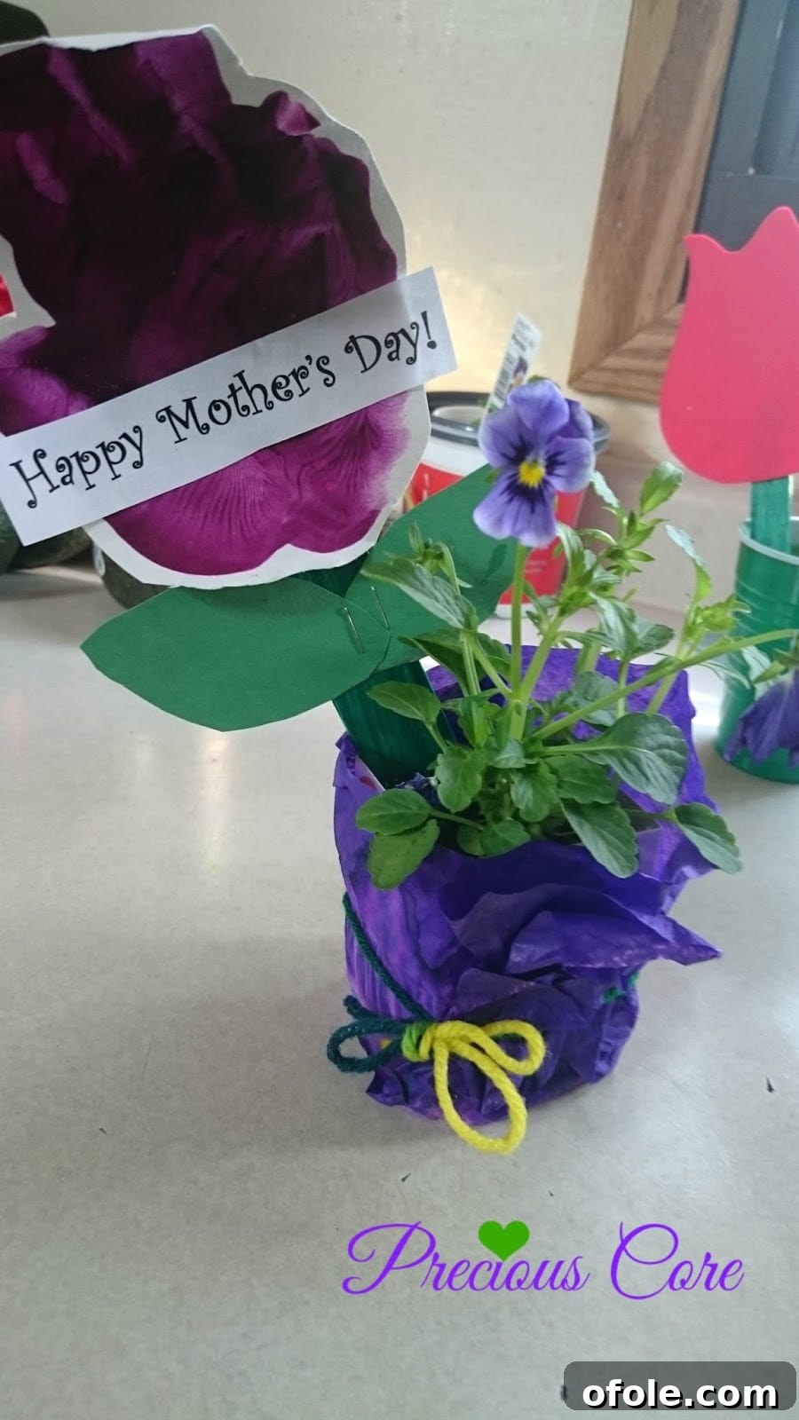 My Daughter's Beautiful Mother's Day Gift A handmade Mother's Day gift from a daughter.