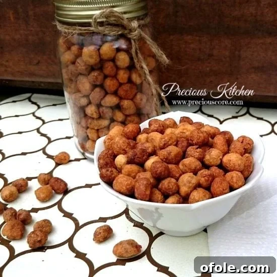 Close-up of freshly fried Peanut Burger Snacks