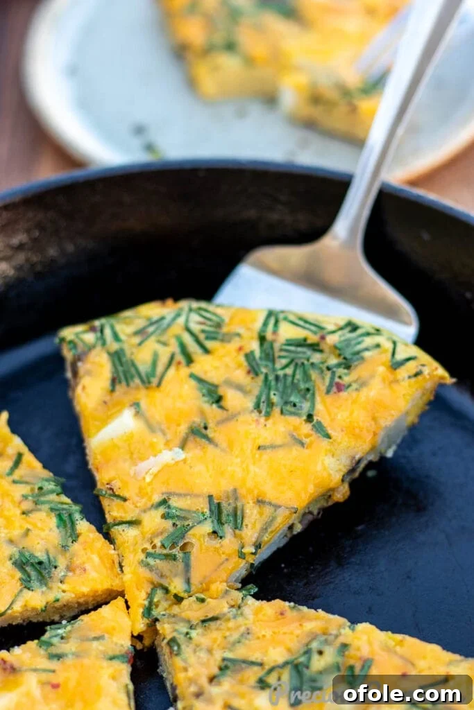 Rustic Potato Frittata 4 Slices of potato frittata