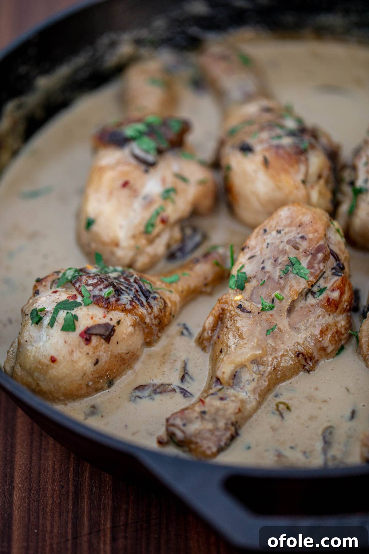 Creamy chicken drrumsticks