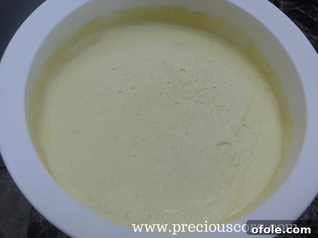 Chilled and thickened mint-lime custard in a bowl