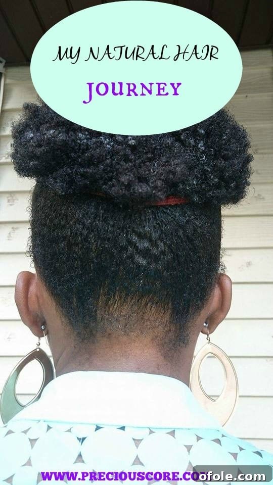 Embracing natural hair journey Woman proudly showing her natural hair