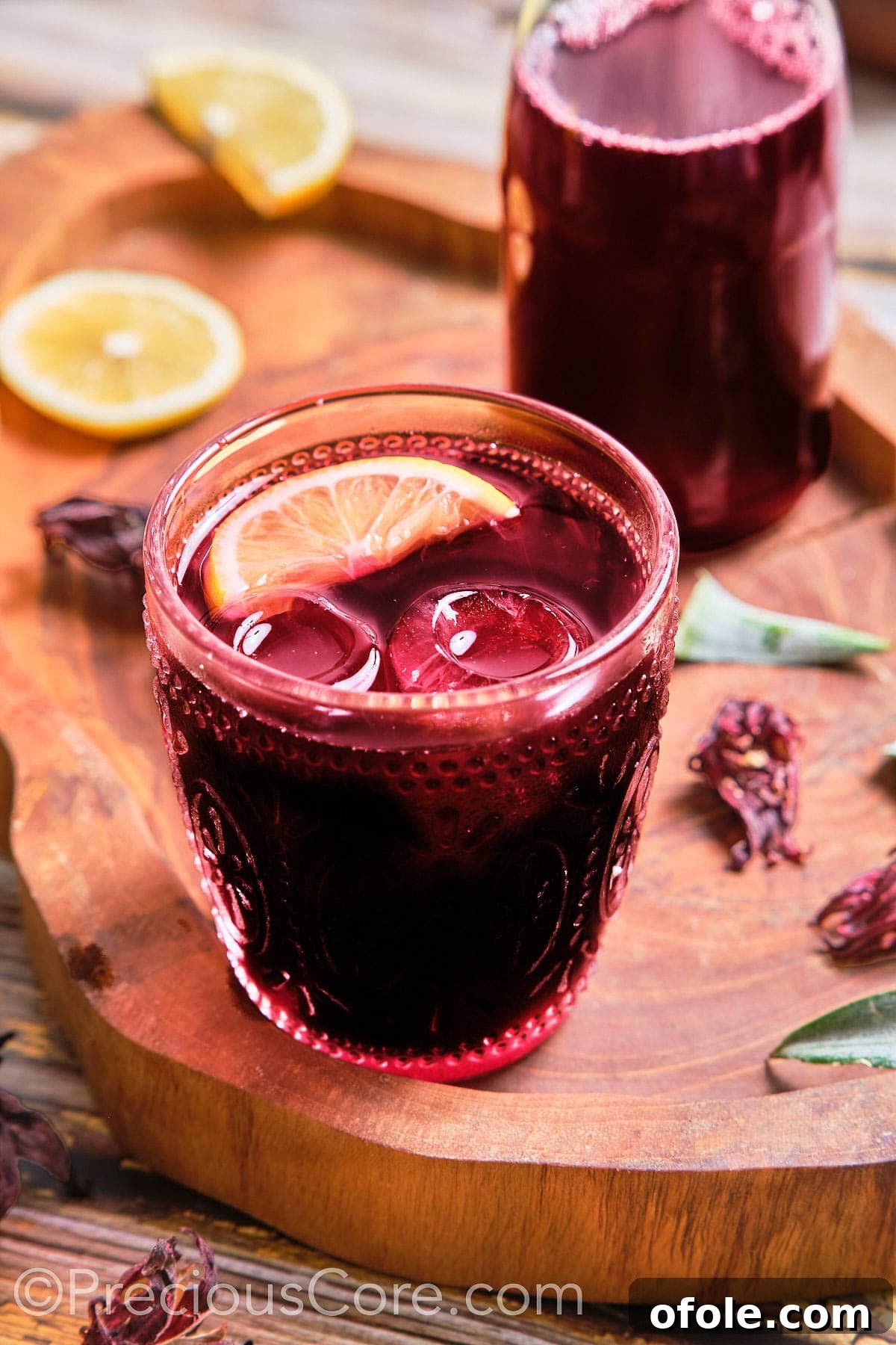 A refreshing glass of homemade Folere drink with a hint of natural sweetness, perfect for any occasion.