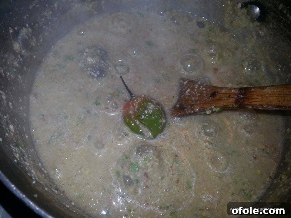 Unlock the Secrets of Delicious Okra Egusi Soup 9 Finished Okra-Egusi soup, rich and flavorful, ready to be served