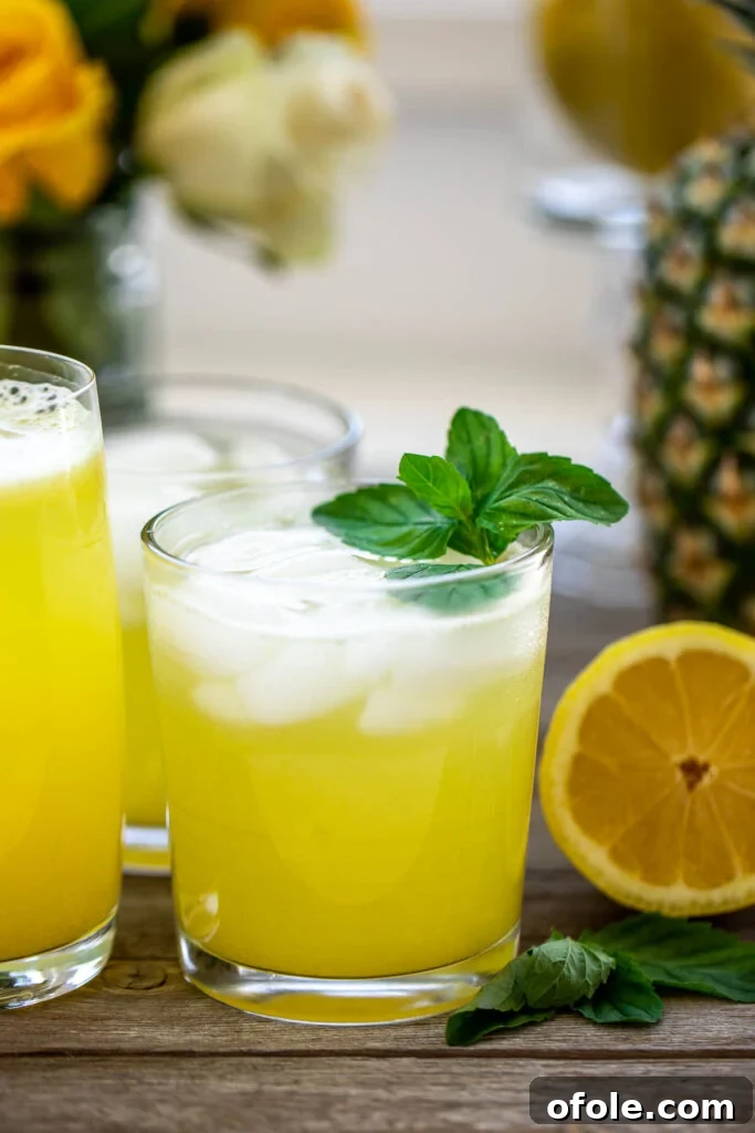 Tropical Zest Quench 3 Homemade Lemonade recipe ingredients laid out