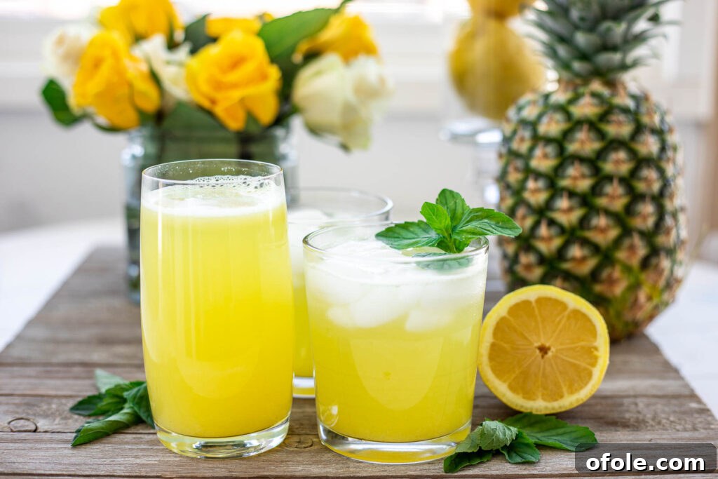 Tropical Zest Quench 4 Landscape photo of tropical lemonade being served