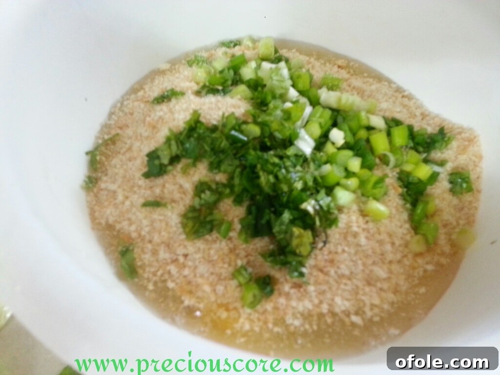 Unlock the Secret to Perfect Egg Cake 7 Chopped onions and herbs added to the egg mixture