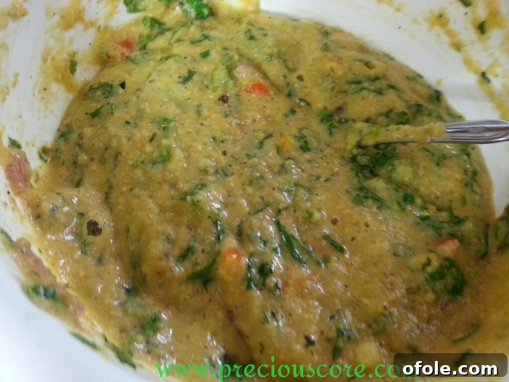 Unlock the Secret to Perfect Egg Cake 9 All ingredients mixed together in a bowl