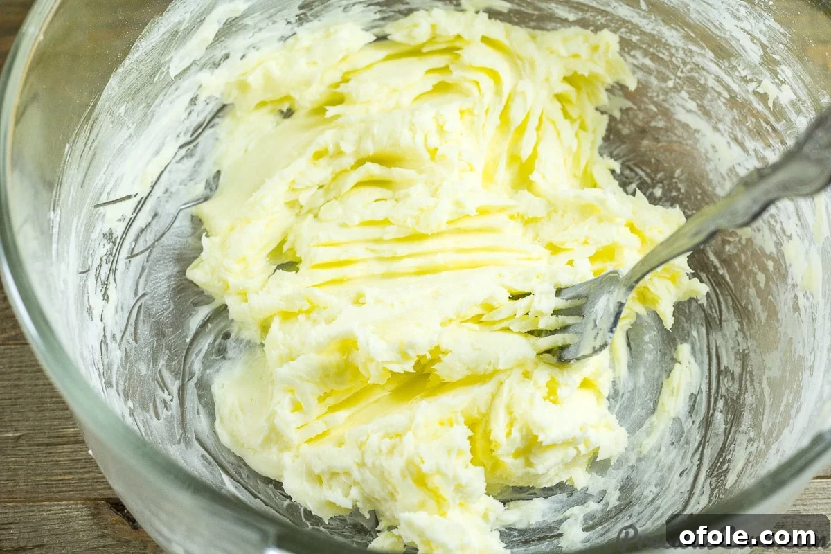 Perfect Buttery Shortbread From Scratch 7 Creaming butter and sugar together until the mixture is light and fluffy, essential for tender shortbread cookies.