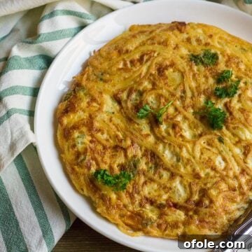 Delicious and easy Spaghetti Omelette Recipe for breakfast