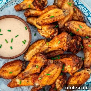Crispy Golden Spiced Wings 9 Baked Dry Rub Chicken Wings served with ranch.