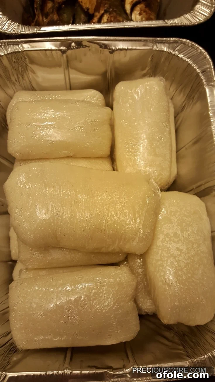Meeting Digest 2 Fufu Corn, a traditional Cameroonian staple made from ground corn, served for a community meeting.