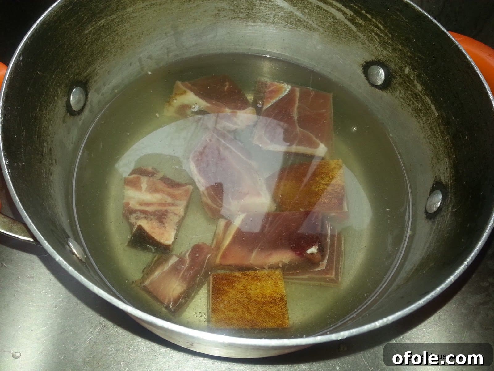 A Taste of Cameroon: Born House Plantain Recipe 5 Boiling Meat for Born House Planti