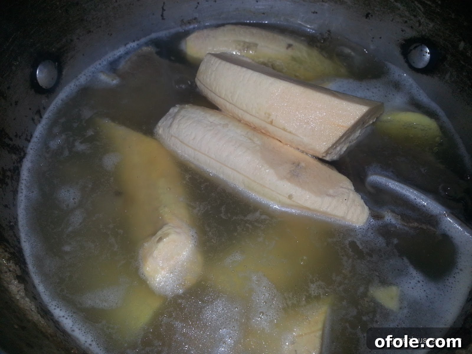A Taste of Cameroon: Born House Plantain Recipe 8 Adding Plantains to the Pot