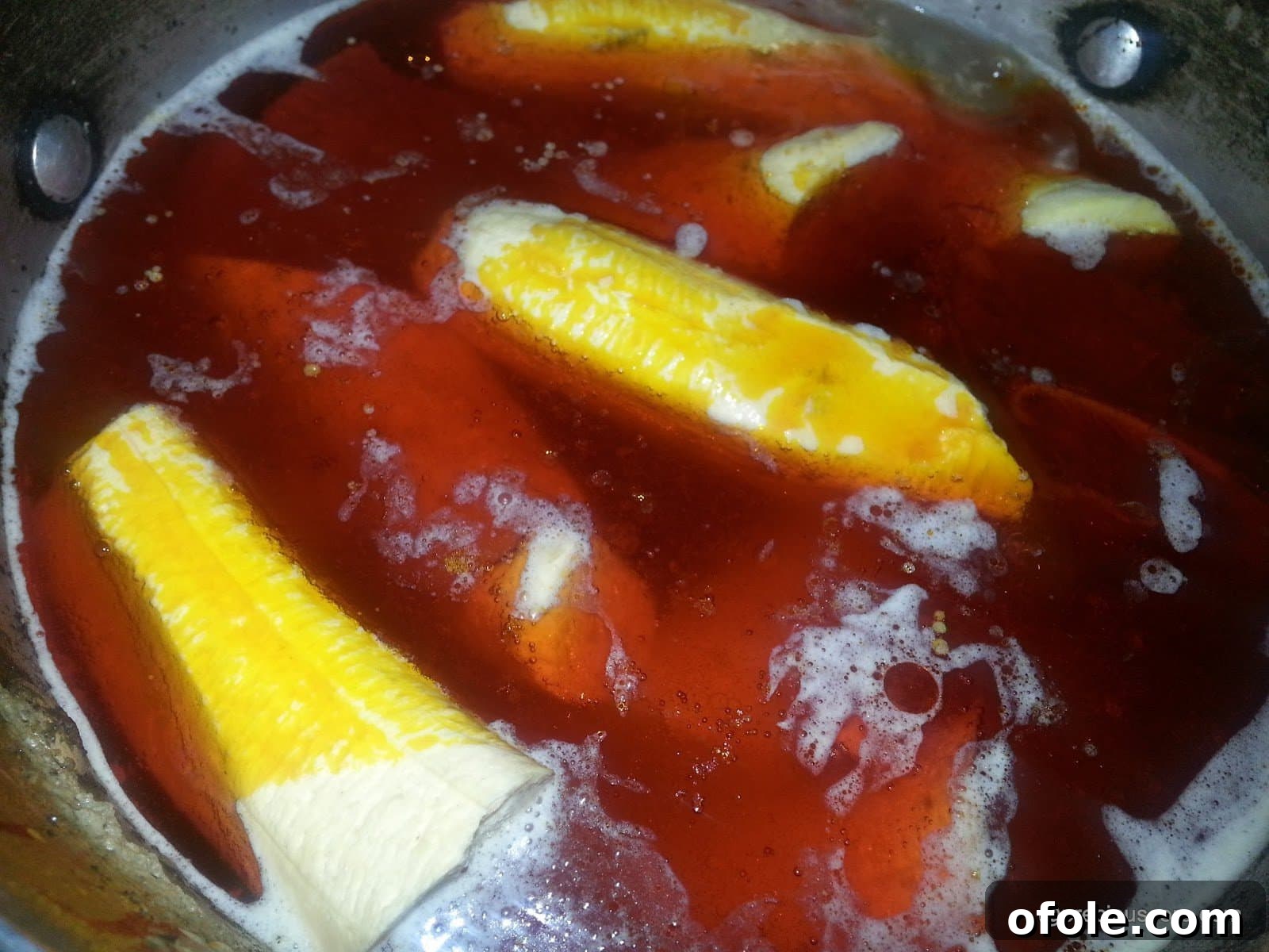 A Taste of Cameroon: Born House Plantain Recipe 9 Adding Palm Oil to Born House Planti