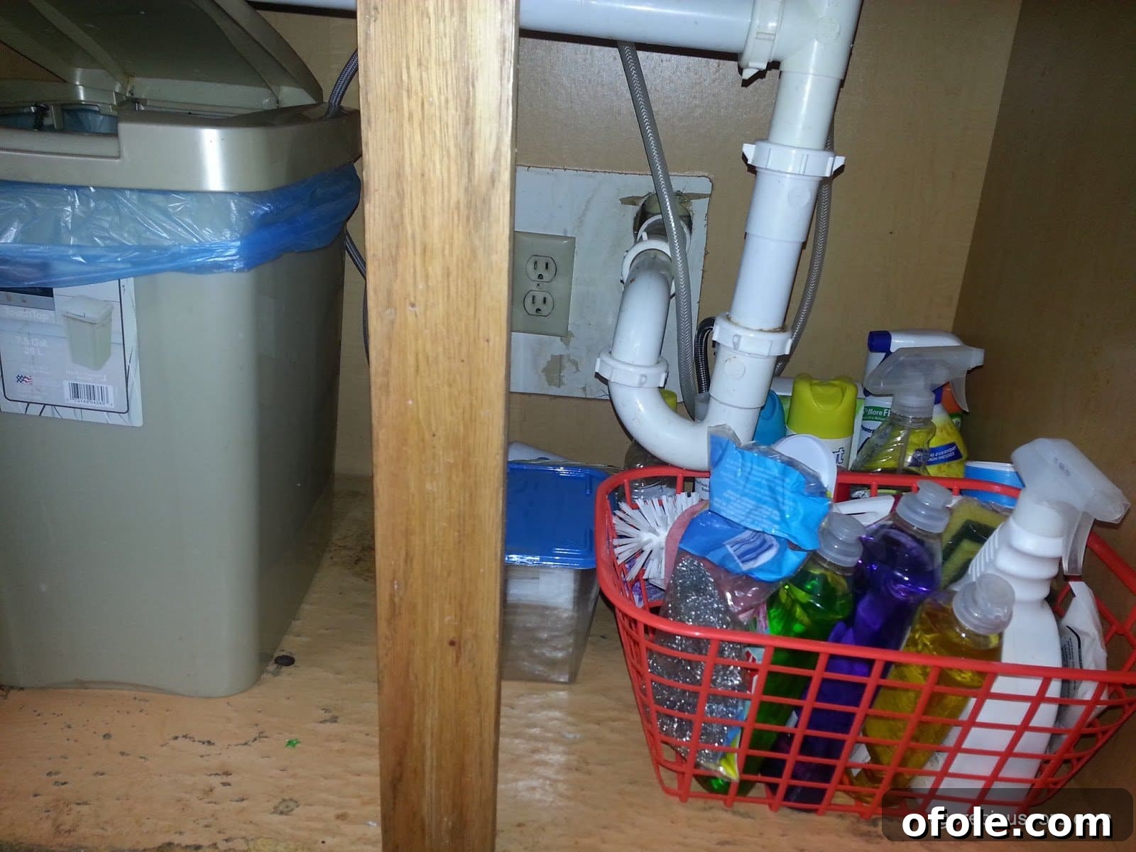 My Kitchen Reimagined 5 Under sink organization with cleaning supplies