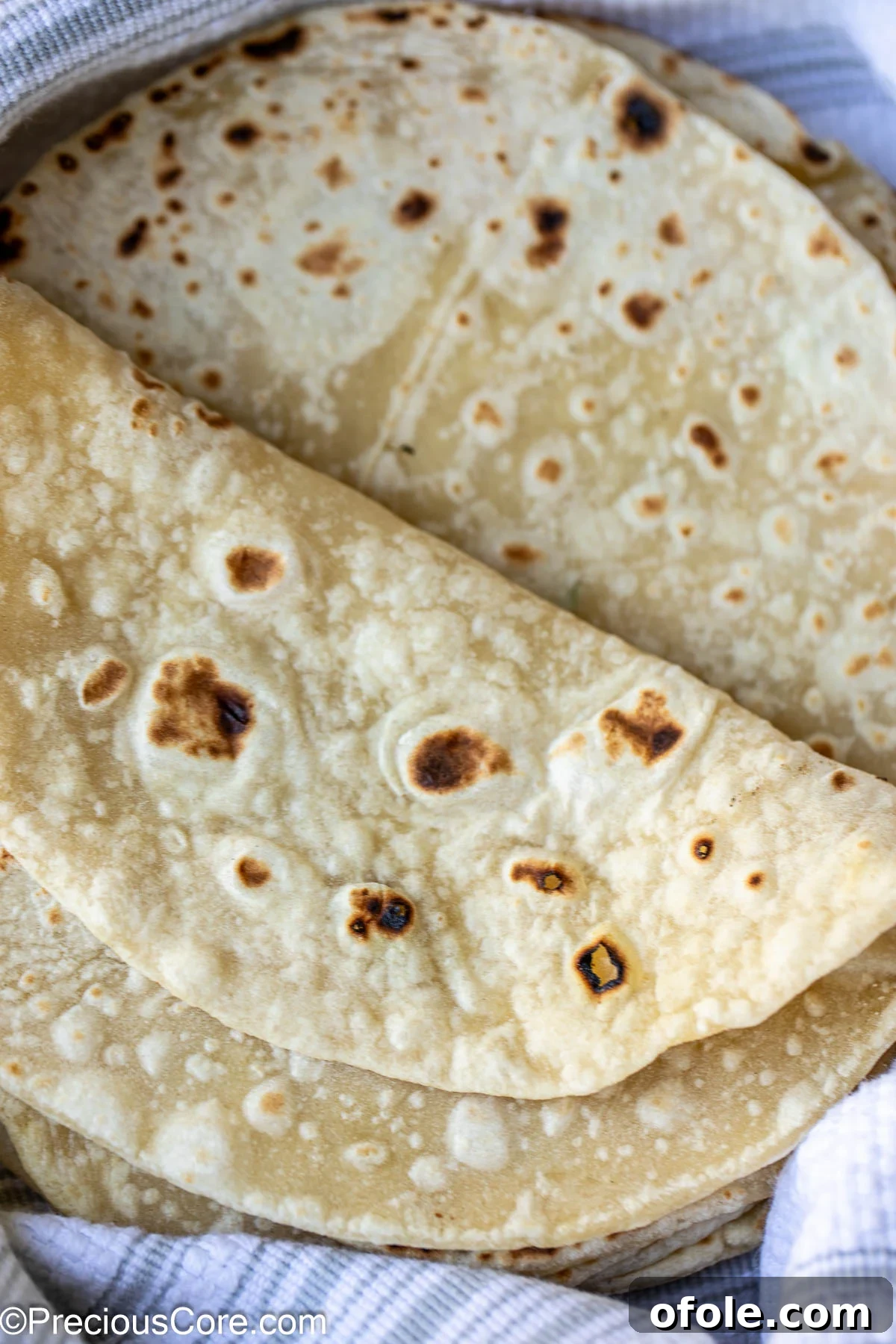Shawarma Flatbread Delights 3 A perfectly folded piece of soft shawarma bread, showcasing its flexible and tender texture.