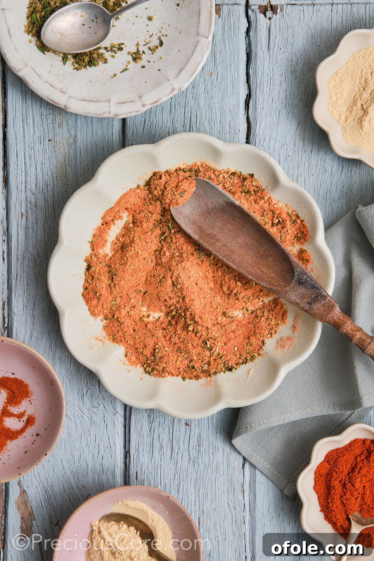 Cajun Flavor Hacks 9 Homemade Cajun seasoning substitute, perfectly mixed and ready to be stored or used.