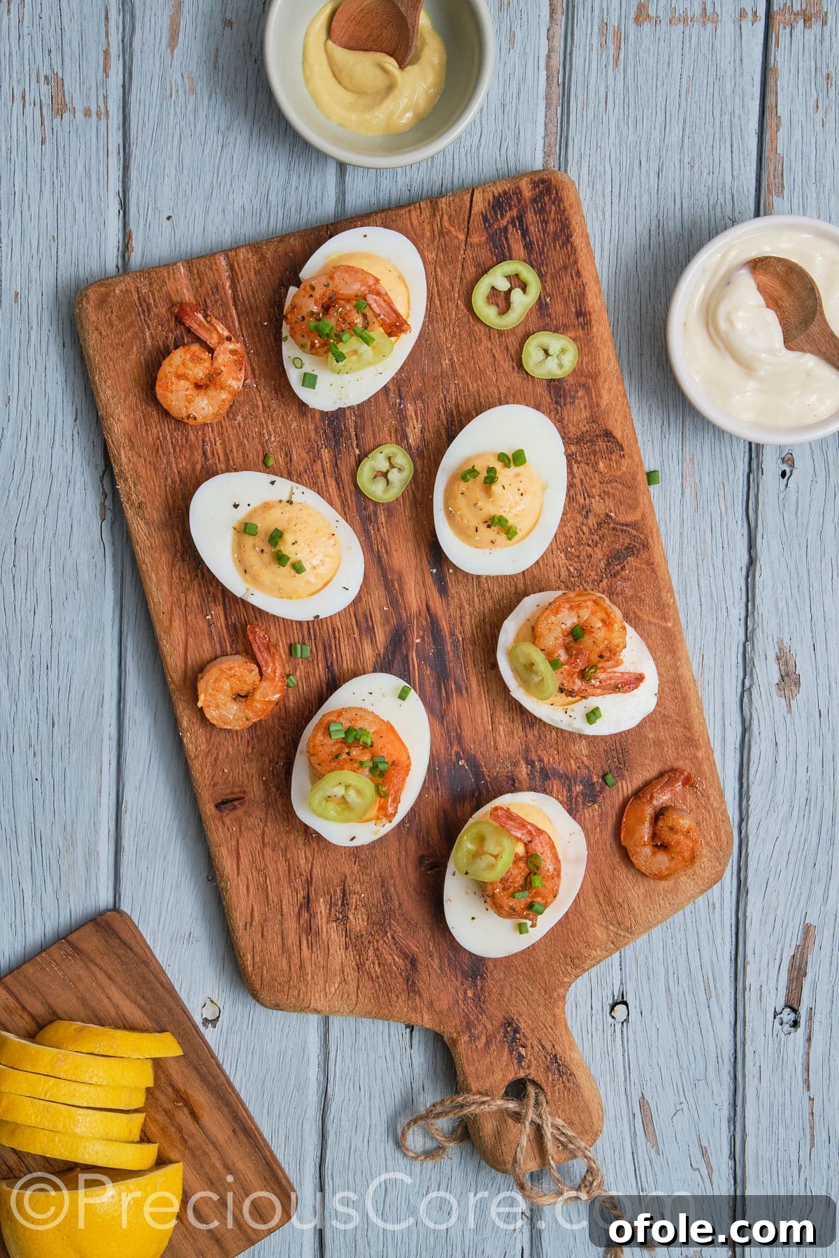 Cajun Shrimp Deviled Eggs 23 Deviled eggs final look.
