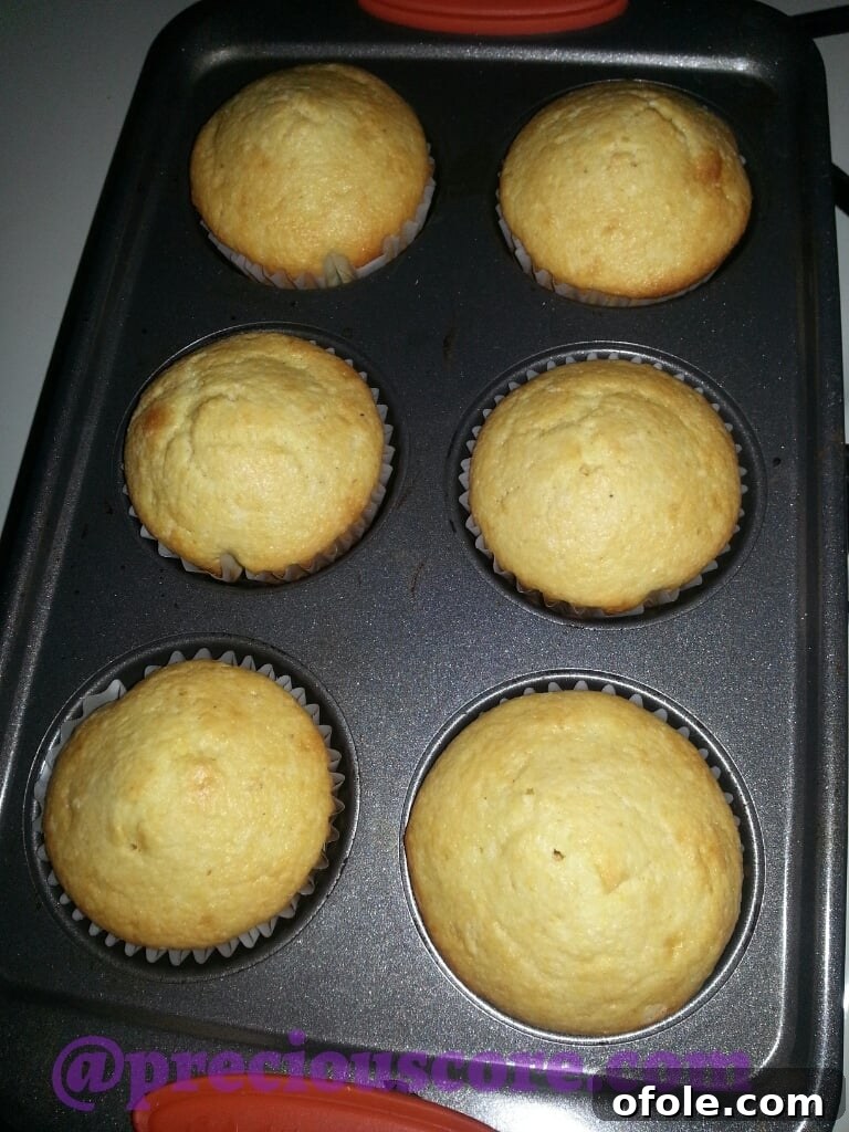 A plate of freshly baked corn muffins.