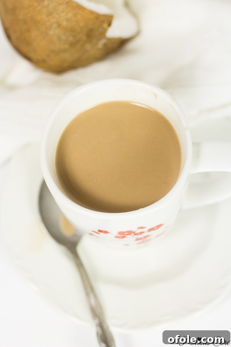 Tropical Coconut Hot Cocoa 3 coconut hot chocolate healthy recipe