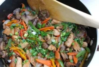 Sizzling Chicken Mushroom Stir Fry