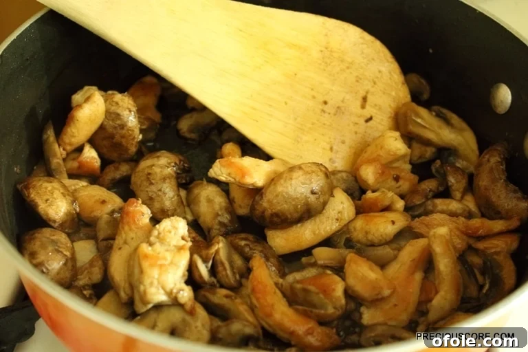 Sautéing Mushrooms with Aromatics