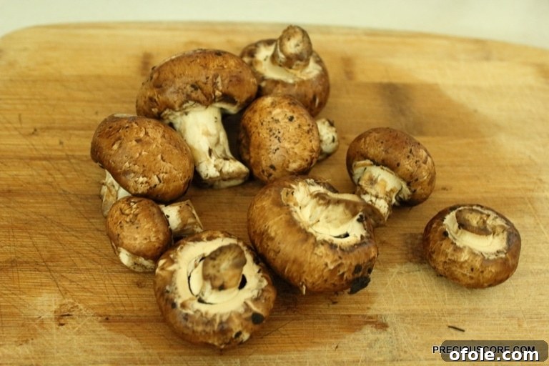 Fresh Mushrooms for Chicken Stir Fry