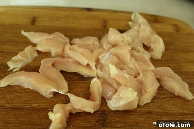 Chicken Strips Marinated in Soy Sauce
