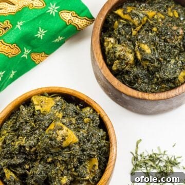 Eru recipe, a vibrant Cameroonian delicacy rich in vegetables and protein