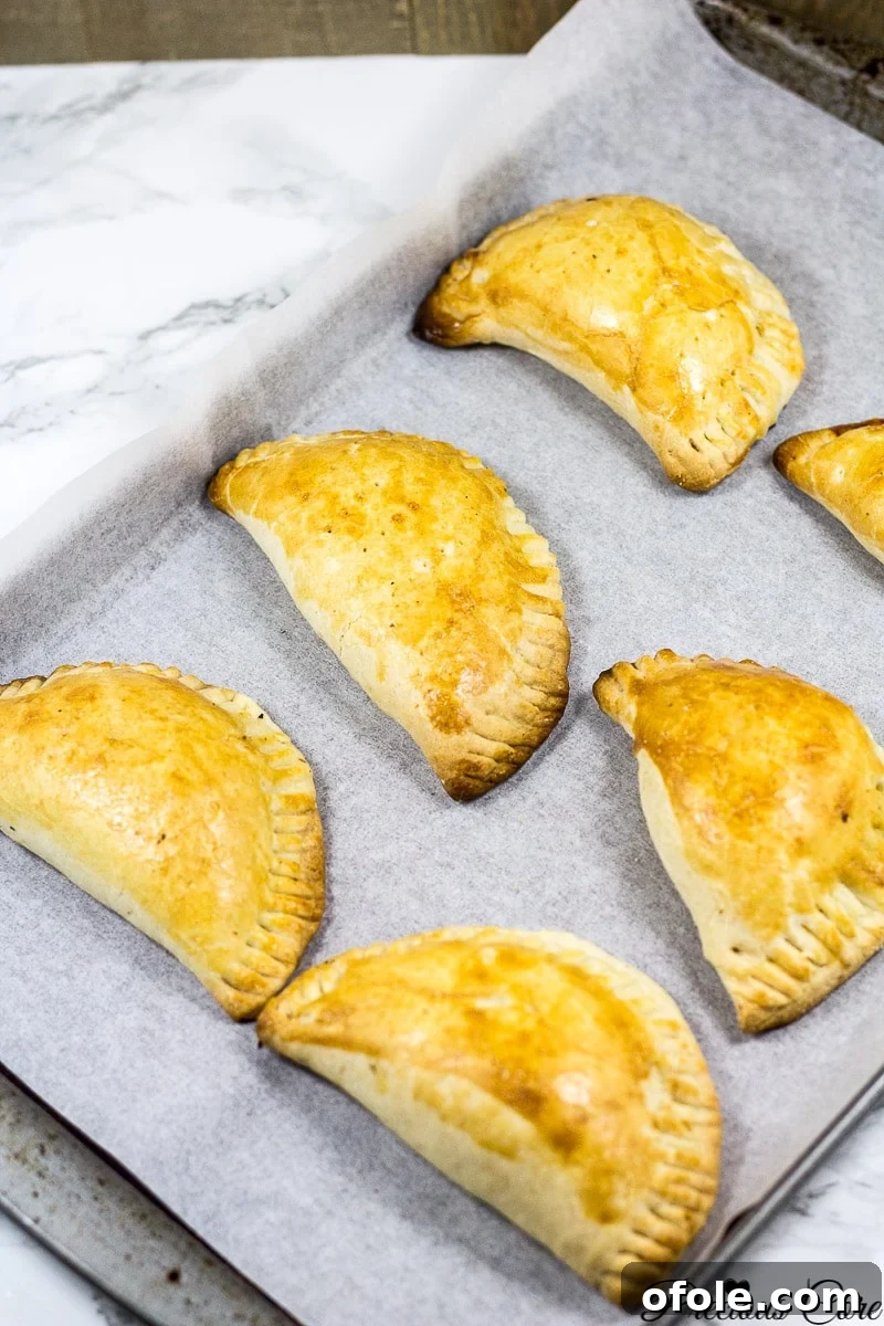 Spiced African Meat Pockets 3 Golden brown Nigerian meat pie with a delicate, flaky crust, ready to be served.