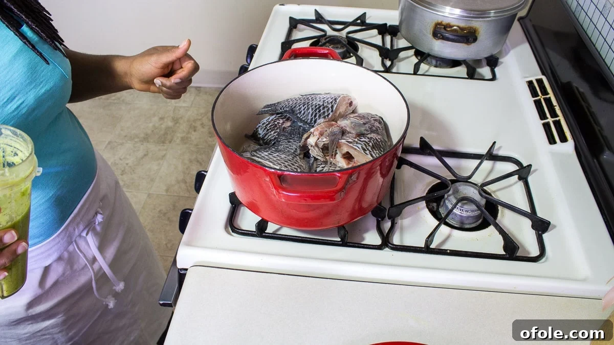 Spicy Cameroonian Fish Pepper Soup How To Video 2 The making of fish pepper soup - Precious Kitchen