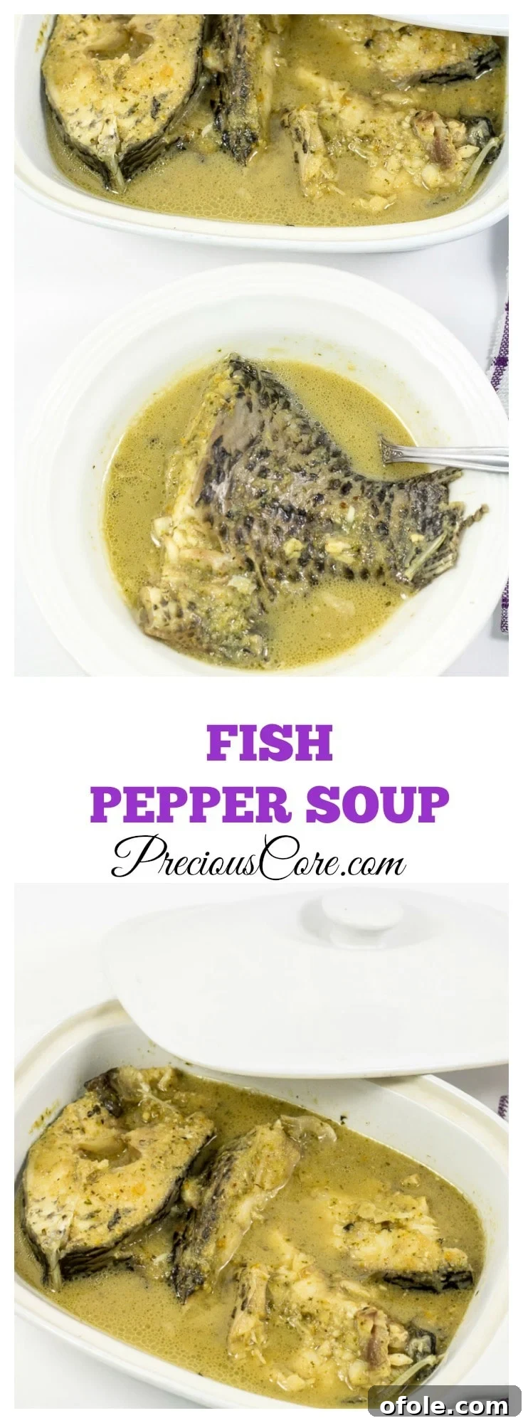 Spicy Cameroonian Fish Pepper Soup How To Video 6 Fish Pepper Soup - Fish cooked with spices - so tasty and delicious! Recipe from PreciousKitchen.com