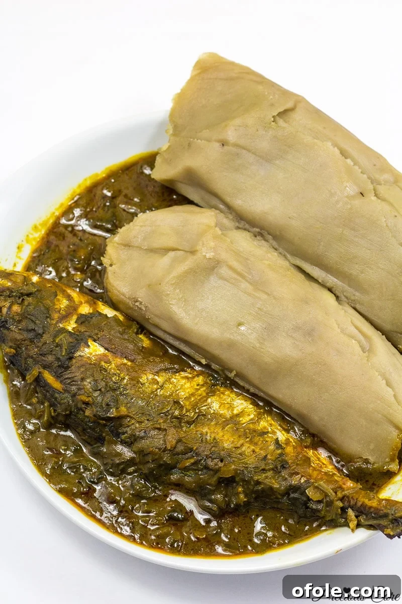 Savory Kwacoco and Palm Nut Soup 6 Best recipe for Kwacoco and Banga Soup, showcasing its rich flavors