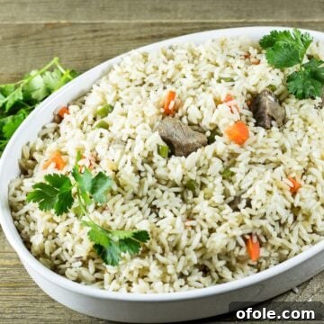 Cameroonian coconut rice. African coconut rice recipe on Precious Core.