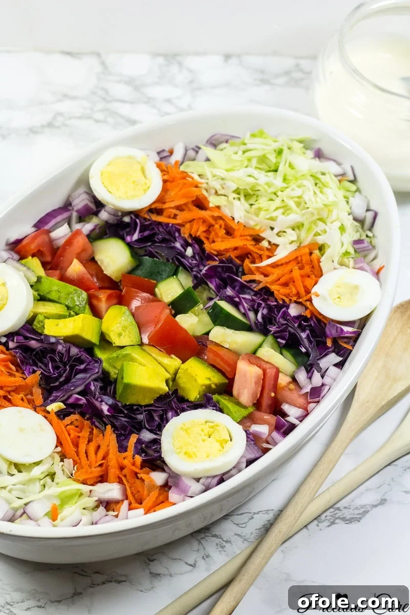 Cameroonian Vegetable Salad with Homemade Cream 2 Vibrant Cameroonian Vegetable Salad with hard-boiled eggs, red onion, and fresh greens, beautifully arranged.