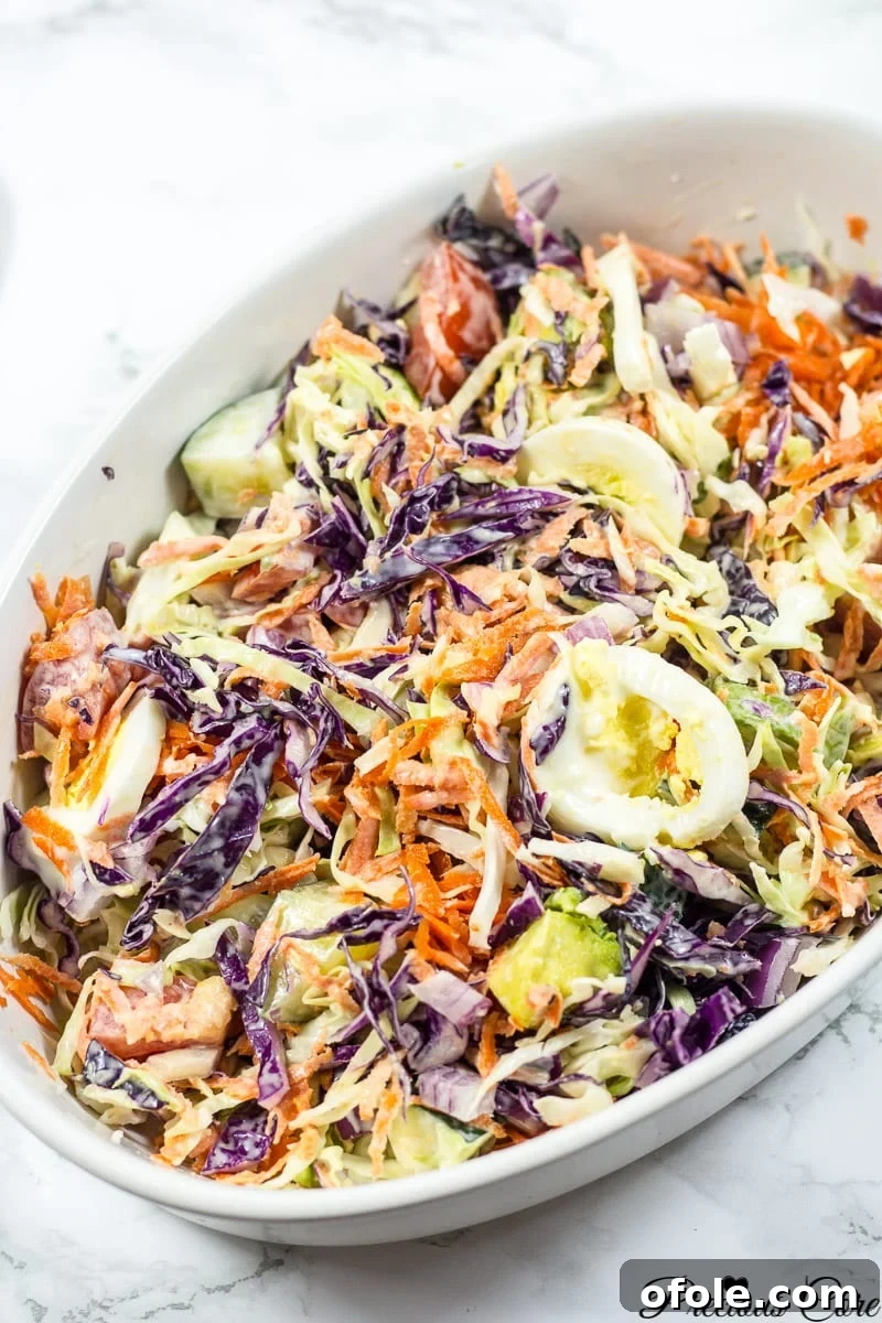 Cameroonian Vegetable Salad with Homemade Cream 4 Delicious Cameroonian vegetable salad recipe, beautifully arranged and ready to be served.