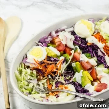 Cameroonian Vegetable Salad and Salad Cream with fresh vegetables.