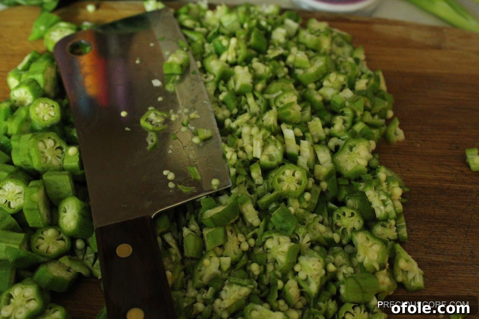 Effortless Okra Delight 4 Okra Sliced into Small Circles