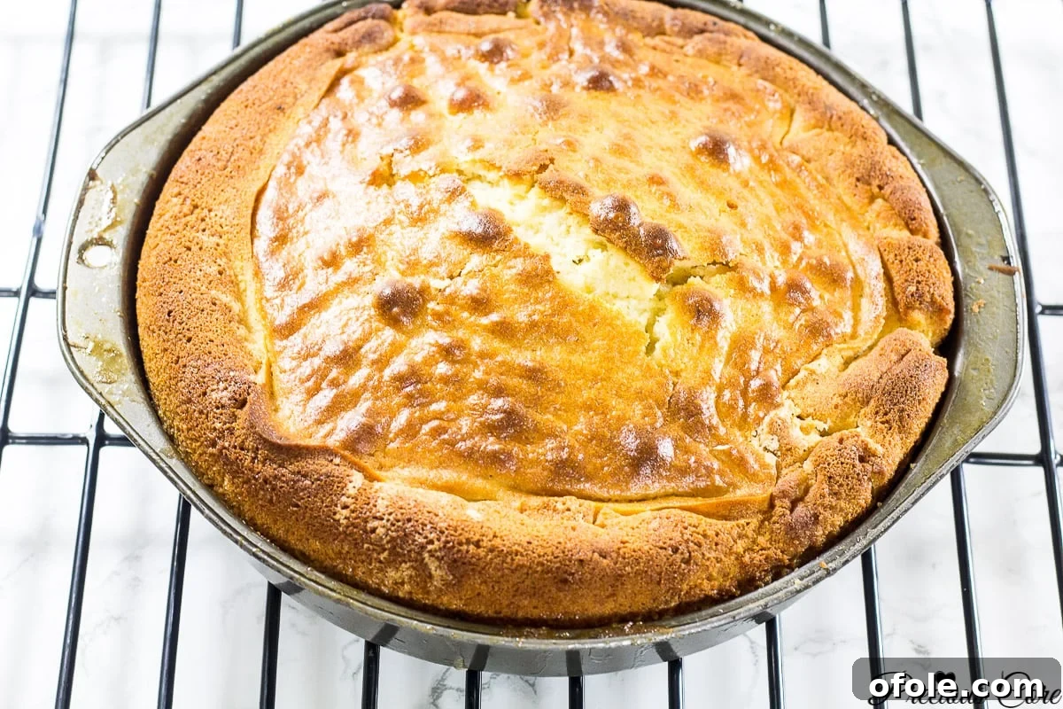 Caramelized Mango Flip-Over Cake 7 The mango upside down cake baked to a beautiful golden brown