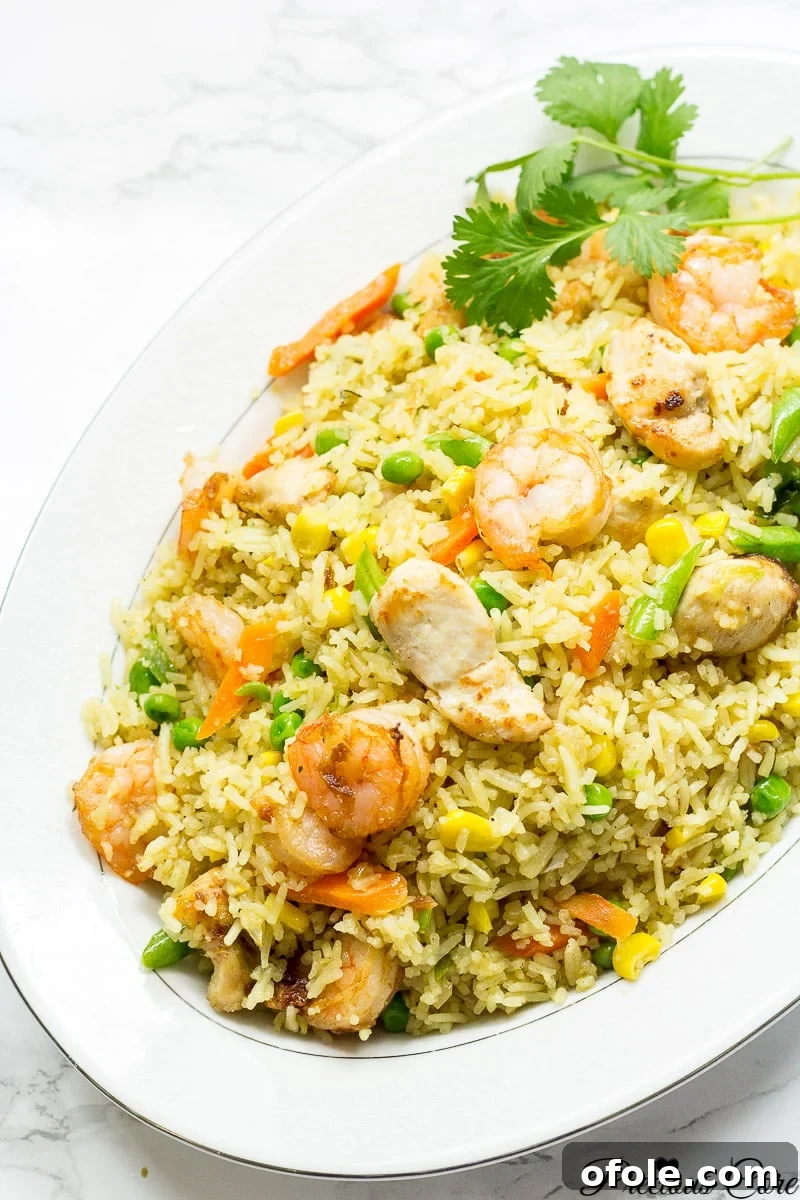 African Fusion Chicken & Shrimp Fried Rice 3 Cameroon fried rice - chicken and shrimp fried rice