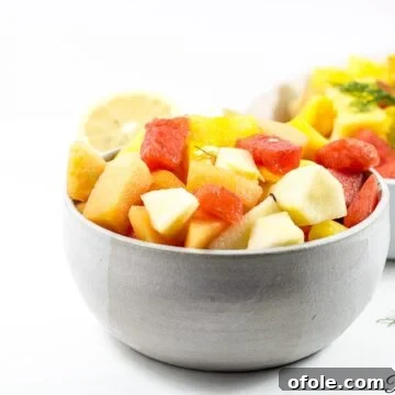 Vibrant Cameroonian Fruit Salad How To 5 Bowl of Cameroonian fruit salad.