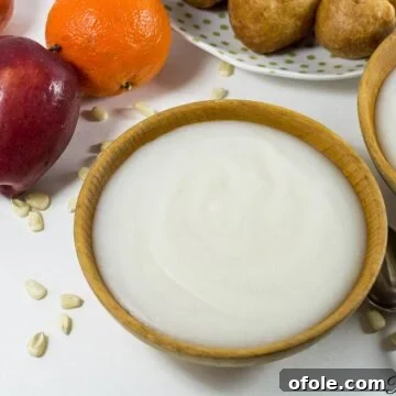 Wooden bowl of pap - corn porridge.