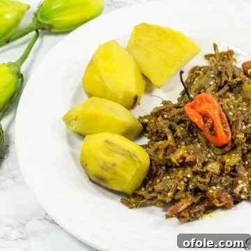 Garden egg sauce Cameroon, Nigeria recipe.